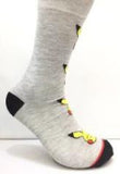 Socks - Pokemon - Pikachu Faces Grey Crew Socks (1 Pair)