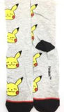Socks - Pokemon - Pikachu Faces Grey Crew Socks (1 Pair)