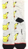 Socks - Pokemon - Pikachu Faces Grey Crew Socks (1 Pair)