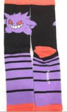 Socks - Pokemon - Gengar Purple Stripes Orange Crew Socks (1 Pair)