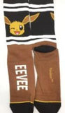 Socks - Pokemon - Eevee Winking Black Brown Crew Socks (1 Pair)