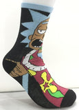 Socks - Rick and Morty - Rick Sanchez Hawaiian Shirt Lei Crew Socks (1 Pair)