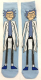 Socks - Rick and Morty - Rick Sanchez Full Body Light Blue Crew Socks (1 Pair)