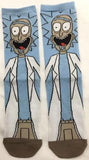 Socks - Rick and Morty - Rick Sanchez Surprised Blue Crew Socks (1 Pair)