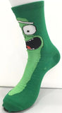 Socks - Rick and Morty - Pickle Rick Face Green Crew Socks (1 Pair)