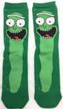 Socks - Rick and Morty - Pickle Rick Face Green Crew Socks (1 Pair)
