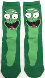 Socks - Rick and Morty - Pickle Rick Face Green Crew Socks (1 Pair)