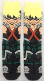 Socks - My Hero Academia - Katsuki Bakugo Hero Costume Yellow Cuff Crew Socks (1 Pair)