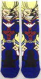 Socks - My Hero Academia - All Might Smiling Blue Yellow Crew Socks (1 Pair)