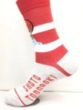 Socks - My Hero Academia - Shoto Todoroki Chibi Red White Stripes Crew Socks (1 Pair)