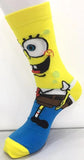 Socks - SpongeBob - SpongeBob Full Body Yellow Blue Crew Socks (1 Pair)