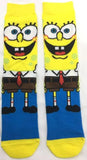 Socks - SpongeBob - SpongeBob Full Body Yellow Blue Crew Socks (1 Pair)
