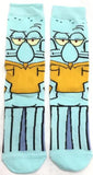 Socks - SpongeBob - Squidward Tentacles Full Body Teal Crew Socks (1 Pair)