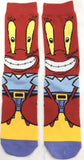 Socks - SpongeBob - Mr. Krabs Red Body Crew Socks (1 Pair)