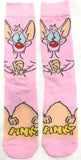 Socks - Pinky and the Brain - Pinky Pink Crew Socks (1 Pair)