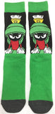 Socks - Looney Tunes - Marvin the Martian Red Torso Green Crew Socks (1 Pair)