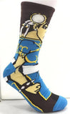 Socks - Street Fighter - Chun-Li Classic Blue Outfit Crew Socks (1 Pair)