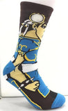 Socks - Street Fighter - Chun-Li Classic Blue Outfit Crew Socks (1 Pair)
