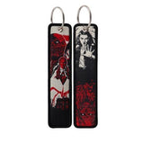Demon Slayer Characters Red Keychain embroidery keychain
