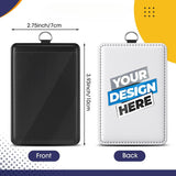 Custom PU Leather ID Card Badge Holder