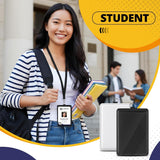 Custom PU Leather ID Card Badge Holder