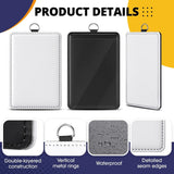Custom PU Leather ID Card Badge Holder