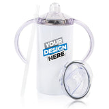 Custom 12oz Kids Sippy Cup Tumbler (2-in-1)