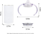 Custom 12oz Kids Sippy Cup Tumbler (2-in-1)
