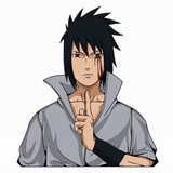 3D Lenticular Sticker - Naruto - Sasuke Uchiha With Sword