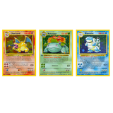 3D Lenticular Sticker - Pokémon - Venusaur, Charizard, Blastoise (Gen 1 Final Evolutions) TCG Card Art