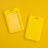 ID Card Badge Holder - Solid Yellow
