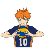 3D Lenticular Sticker - Haikyuu - Shoyo Hinata Three Forms