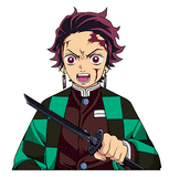 3D Lenticular Sticker - Demon Slayer - Tanjiro Kamado