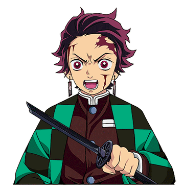 3D Lenticular Sticker - Demon Slayer - Tanjiro Kamado