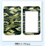 ID Card Badge Holder - Green And Brown Camouflage Pattern