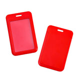 ID Card Badge Holder - Solid Red