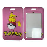 ID Card Badge Holder - Pokémon - Pikachu On Poké Ball Pink