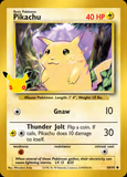 Card Keychain - Pokémon - Pikachu basic 30th Anniversary 58/102
