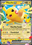 Card Keychain - Pokémon - Pikachu ex 30th Anniversary 053/128