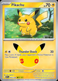 Card Keychain - Pokémon - Pikachu basic 30th Anniversary 023/128