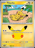 Card Keychain - Pokémon - Pikachu basic 30th Anniversary 043/128