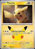 Card Keychain - Pokémon - Pikachu basic 30th Anniversary 27/30
