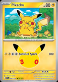 Card Keychain - Pokémon - Pikachu basic 30th Anniversary 28/30