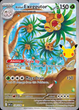 Card Keychain - Pokémon - Alolan Exeggutor Stage 1 30th Anniversary 129/128