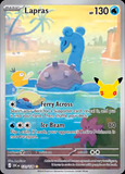 Card Keychain - Pokémon - Lapras basic Secret Rare 30th Anniversary 131/128
