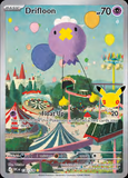 Card Keychain - Pokémon - Drifloon basic Illustration Rare 30th Anniversary 136/128