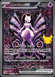 Card Keychain - Pokémon - Mewtwo ex 30th Anniversary 151/128