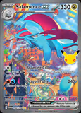 Card Keychain - Pokémon - Salamence ex Illustration Rare ex 30th Anniversary 156/128