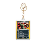 Card Keychain - Pokémon - Dark Tyranitar Stage 2 gold border 30th Anniversary 19/109