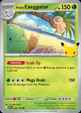 Card Keychain - Pokémon - Alolan Exeggutor Stage 1 30th Anniversary 002/128
